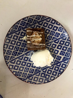 Una foto de Torta tipo brownie