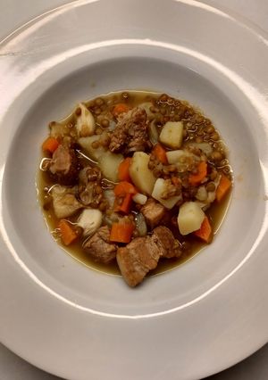 Una foto de Lentejas con Costillas