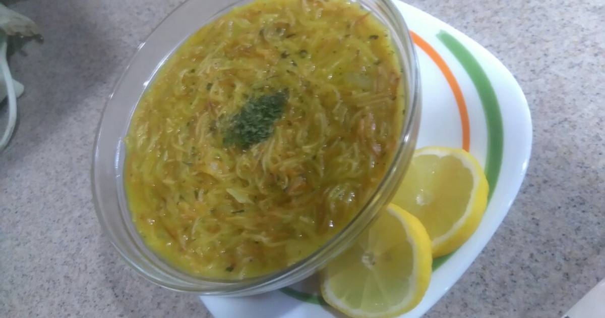 طريقة عمل شوربة شعيرية 😍 على اصولها بطريقة سهلة وسريعة من ♡nour Darbolly♡ كوكباد