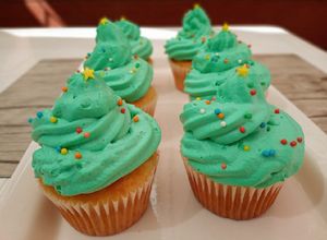 Una foto de Cupcakes arbolitos de Navidad 🎄