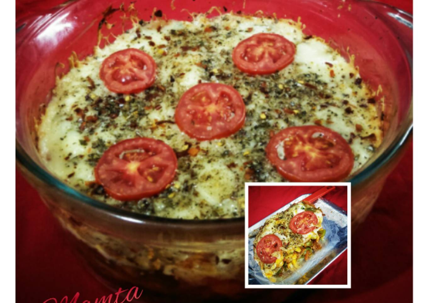 Vegetable Bread lasagna