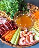 Gỏi Cuốn Lườn Ngỗng Nga Hun Khói, Tôm, Thịt, Trứng