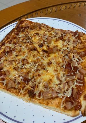 Foto resep Beef luncheon bolognese pizza anti gagal (ukuran 2 orang)