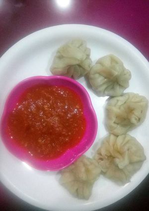 A picture of Veg momos.