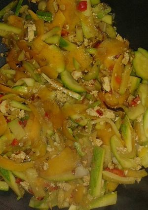 Una foto de Verduritas al wok