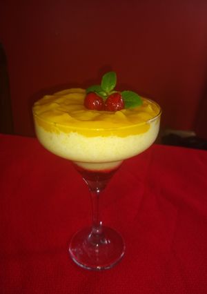 A picture of Mango phirni.