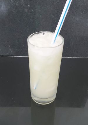 A picture of My Galia Melon Ice Drink 🤩.