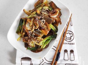 Foto resep Tumis Terong Daun Bawang
