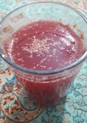 عکسی از دستور آب انار تازه