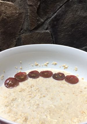 Foto resep Oat milk with grape