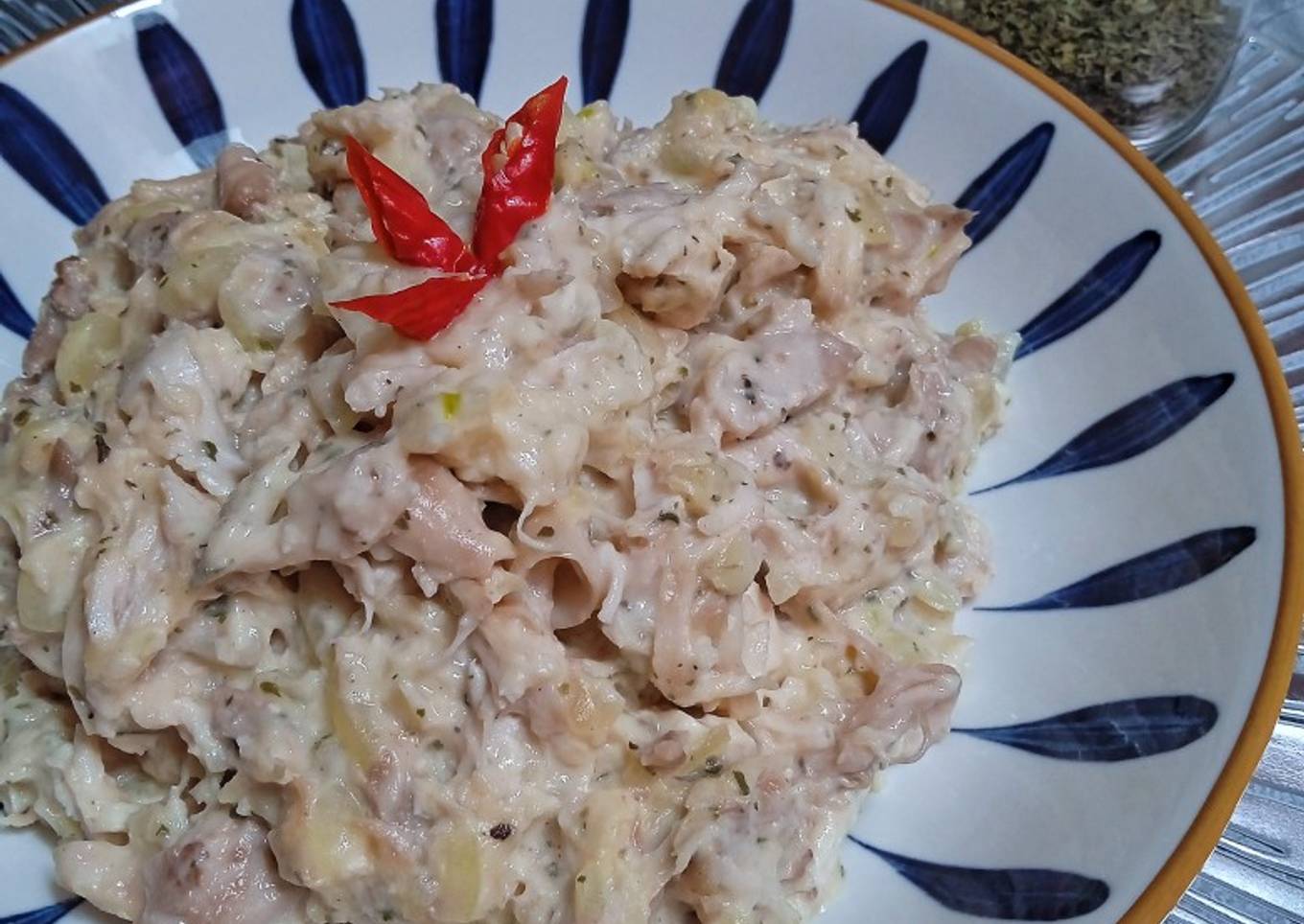 Ayam Suwir ala Alfredo