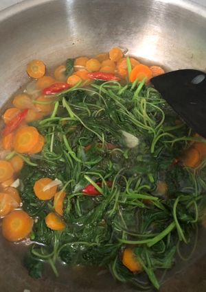 Foto resep Sayur bayam campur wortel
