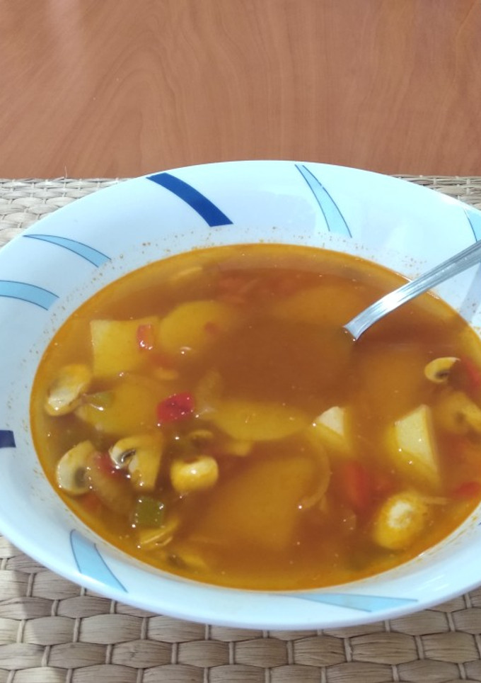 Una foto de Sopa de verduras