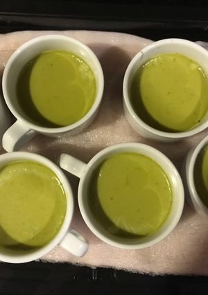 Hình của món Caramen trà xanh.