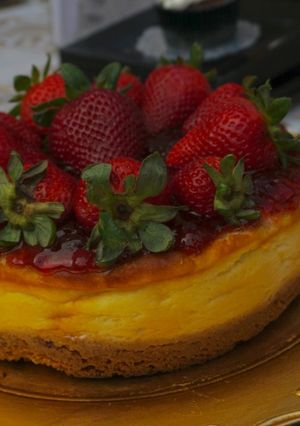 Una foto de Riquísimo cheesecake con galletitas coquitas!