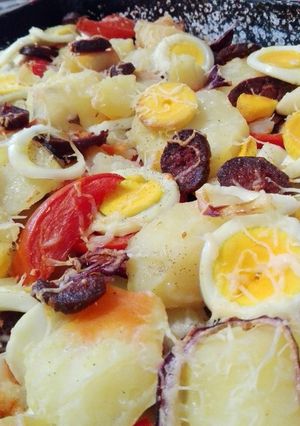 Rakott krumpli, gazdagon recept fotója