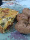 Tarta de zapallitos (con base de migas)