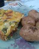 Tarta de zapallitos (con base de migas)