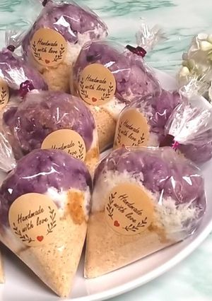 Foto resep Ketan ubi ungu bubuk kedelai