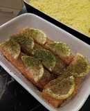 Lachs aus dem Backofen