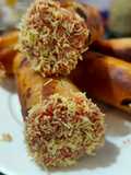 Rotli cigars using leftover farsan after Diwali