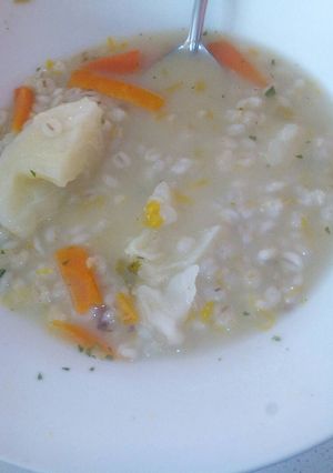 Una foto de Sopa de trigo americano