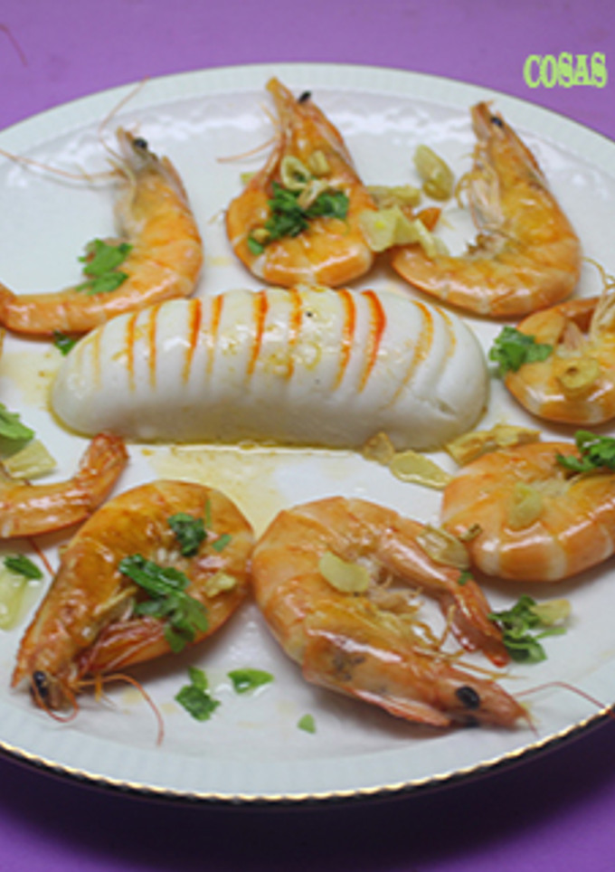 Una foto de Langostinos con surimi