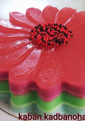 عکسی از دستور ژله بستنی ۳ رنگ