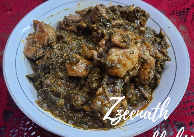 Easiest Way to Prepare Thomas Keller Palak Maat Chicken or Spinach Amaranthus Chicken