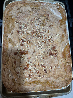 A picture of Pumpkin-Quince Dump Cake.