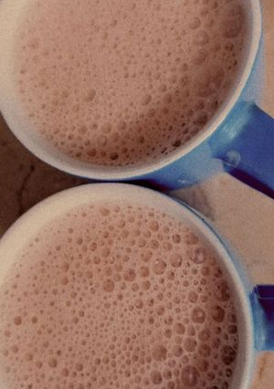 A picture of Hot chocolate with cadbury drinking chocolate 🍫.