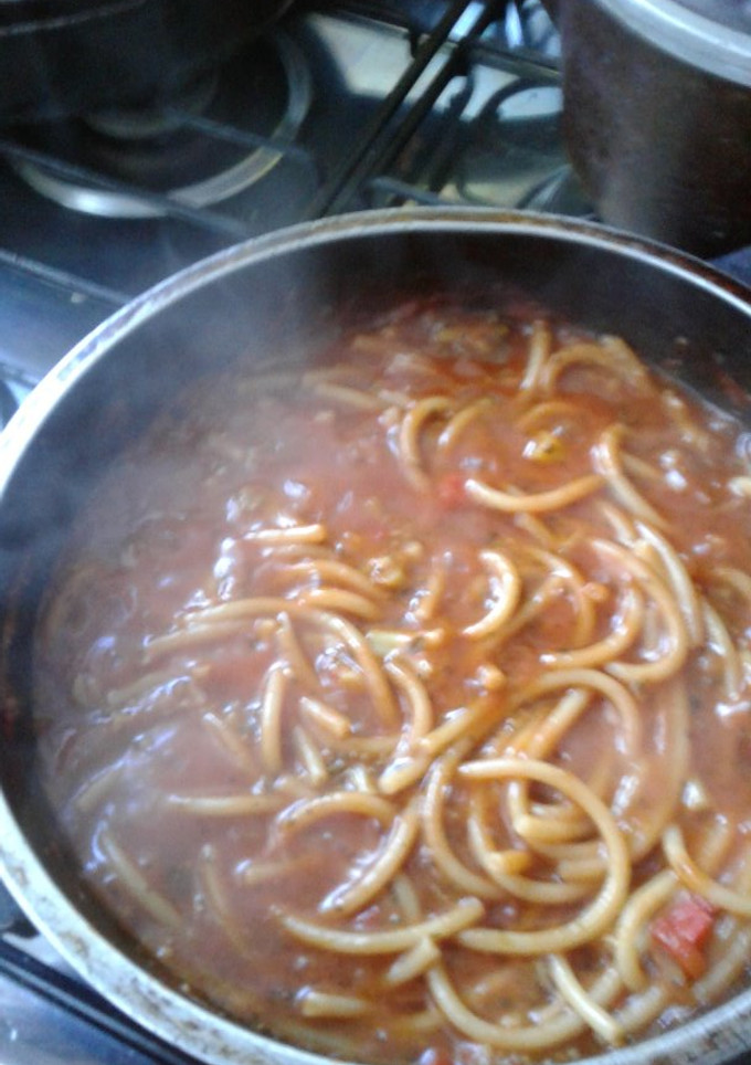 Una foto de Pasta con salsa de brócoli
