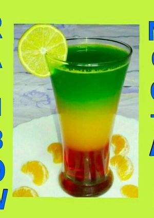 A picture of Rainbow Mocktail.