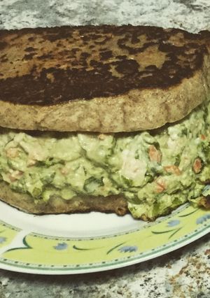 Una foto de Sándwich vegetal a la plancha