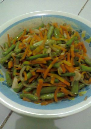 Foto resep Tumis Sehat ala indri (wortel-tauge-kacang panjang)