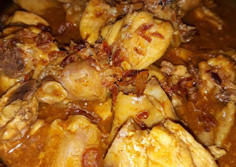 Resep Ayam gule petis hitam yang simpel