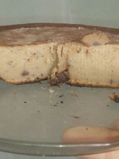 Una foto de Budín de pan... rallado, en sartén