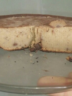 Una foto de Budín de pan... rallado, en sartén