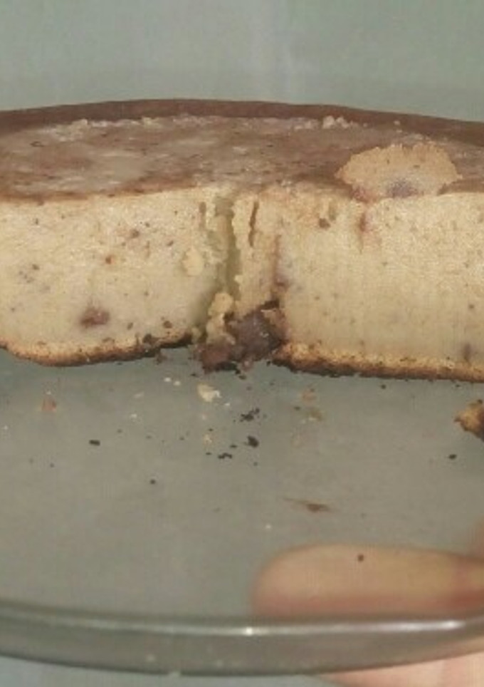Una foto de Budín de pan... rallado, en sartén