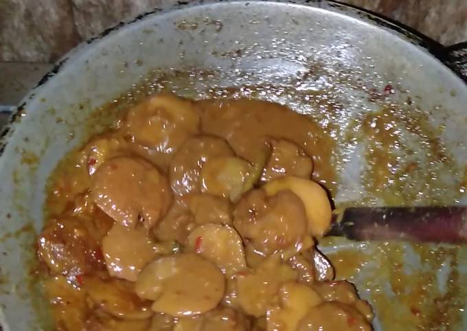 Rendang jengkol pedas