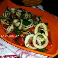 A picture of Cumi Pedas Asam Manis.