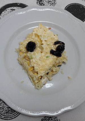 O poză a rețetei Salată de orez poloneză.