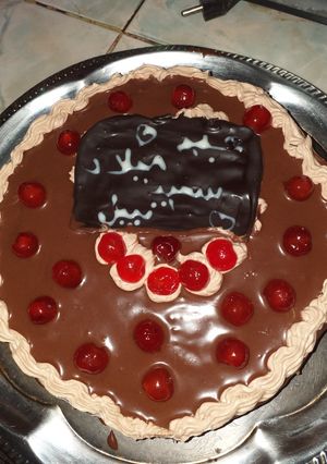 صورة لوصفة كيكة عيد ميلاد لزوجي