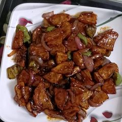 A picture of Honey chilli Potato.
