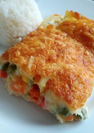 Zöldséges rakott csirke recept fotója