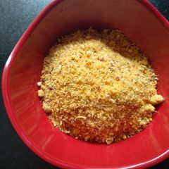 A picture of Minapappu pudi/ idli pudi.
