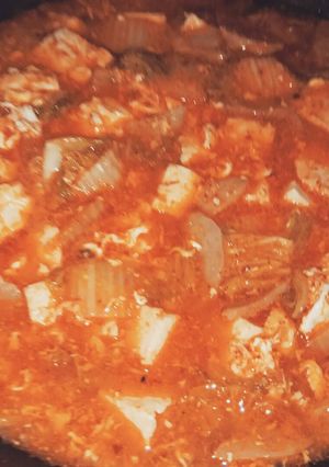 Foto resep Sup tahu pedas korea (sundubu jjigae) ala dechan