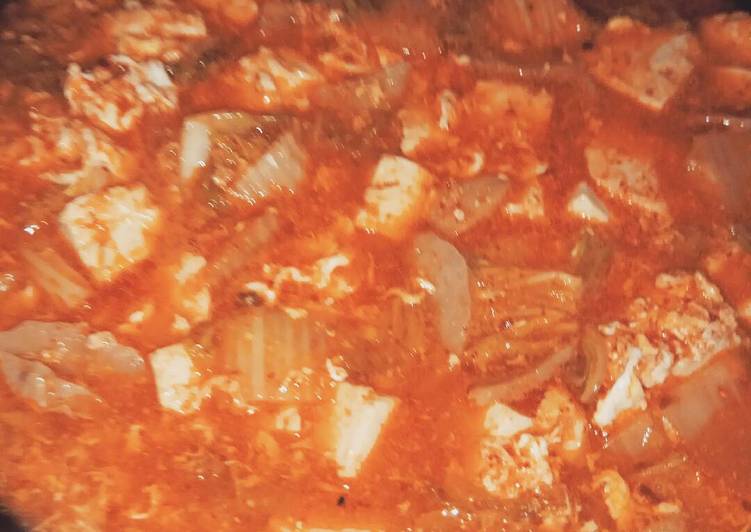 Anti Ribet, Membuat Sup tahu pedas korea (sundubu jjigae) ala dechan Yang Enak