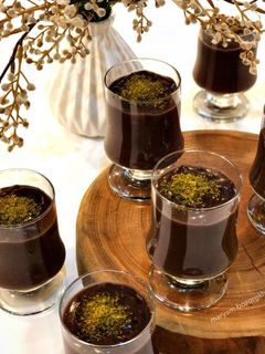 عکسی از دستور پودینگ شکلاتی