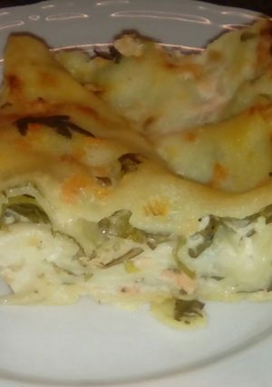 Foto di Lasagna rucola e salmone